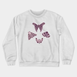 Purple Moths Crewneck Sweatshirt